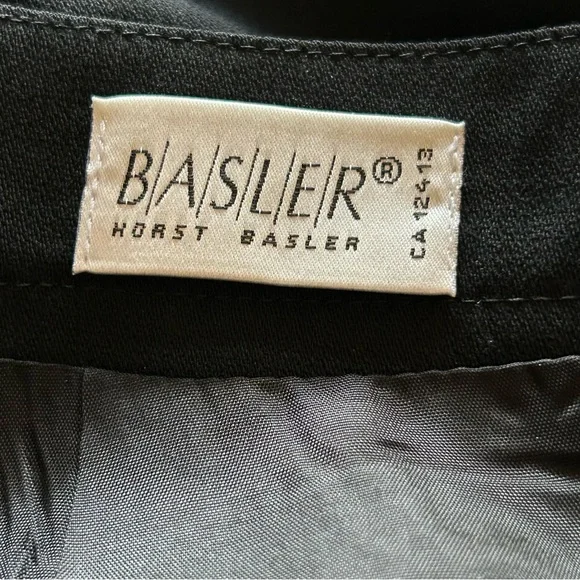 Basler Horst Basler Black Wool Blend‎ Pencil Skirt Womens EU 42 UK 16 Career